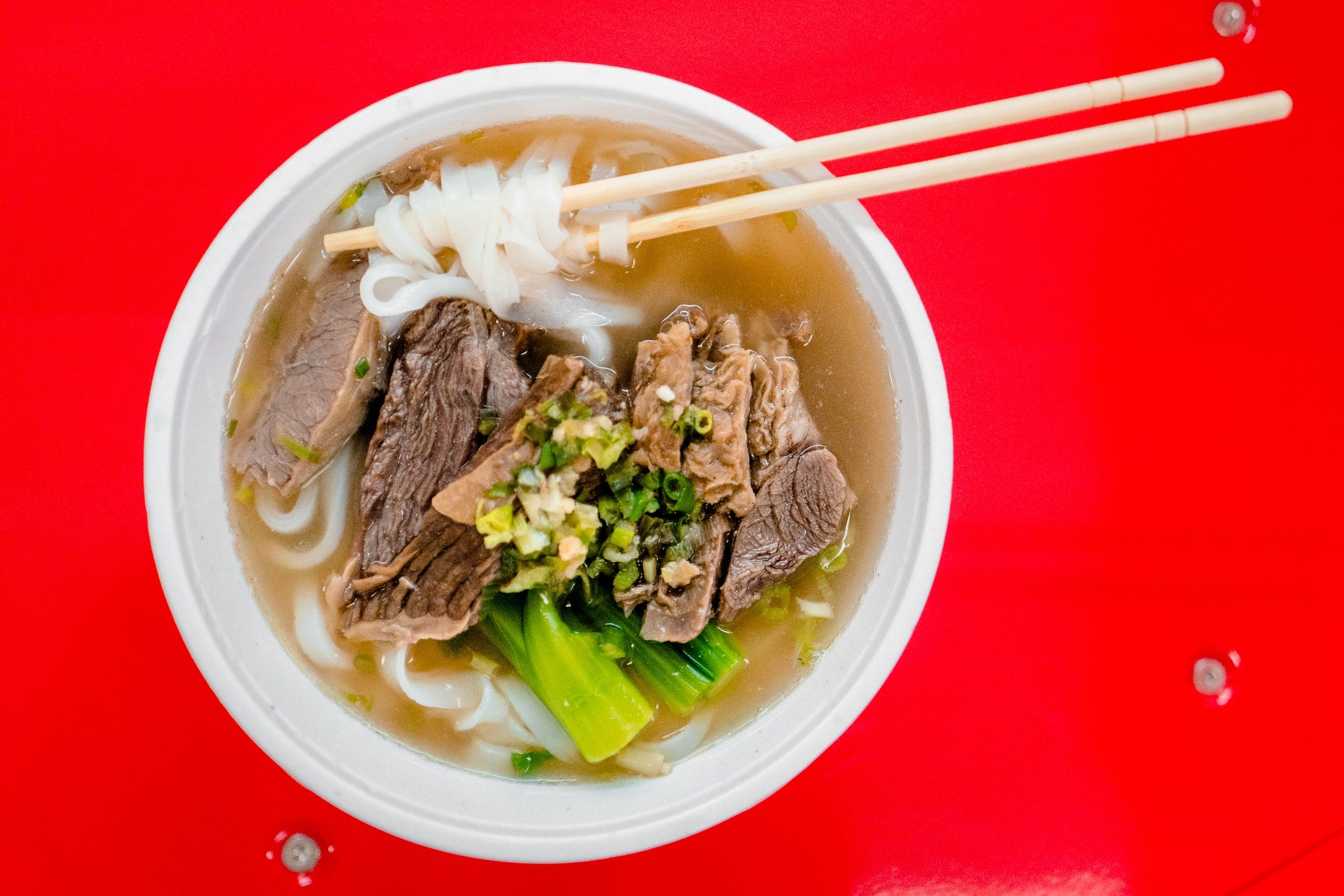 Fresh noodle soup from Sanmiwago