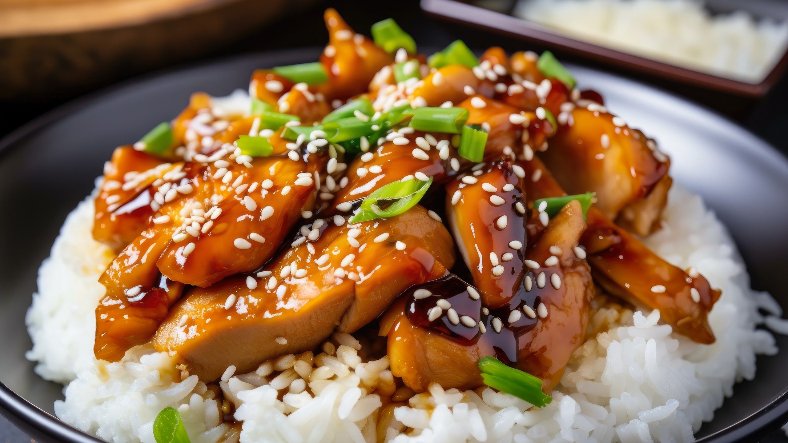 Asian fusion chicken and rice